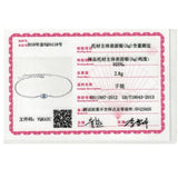 925 Sterling Silver Eye Bracelet Enamel Crystal CZ Zircon Chain Bracelet