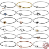 925 Silver Bracelet Bucket Buckle for DIY Charm Designing