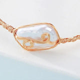 Freshwater Pearls Bracelet Adjustable Bangle Jewelry