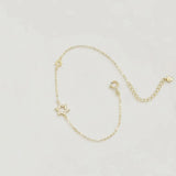 925 Silver Zircon Bracelet for Girl Japanese INS Silver Jewelry