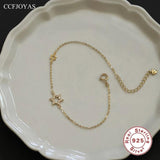 925 Silver Zircon Bracelet for Girl Japanese INS Silver Jewelry