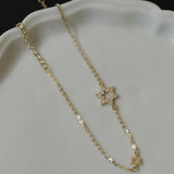 925 Silver Zircon Bracelet for Girl Japanese INS Silver Jewelry