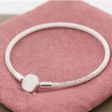 925 Solid Silver Bracelets Moments Mesh Bracelet Women