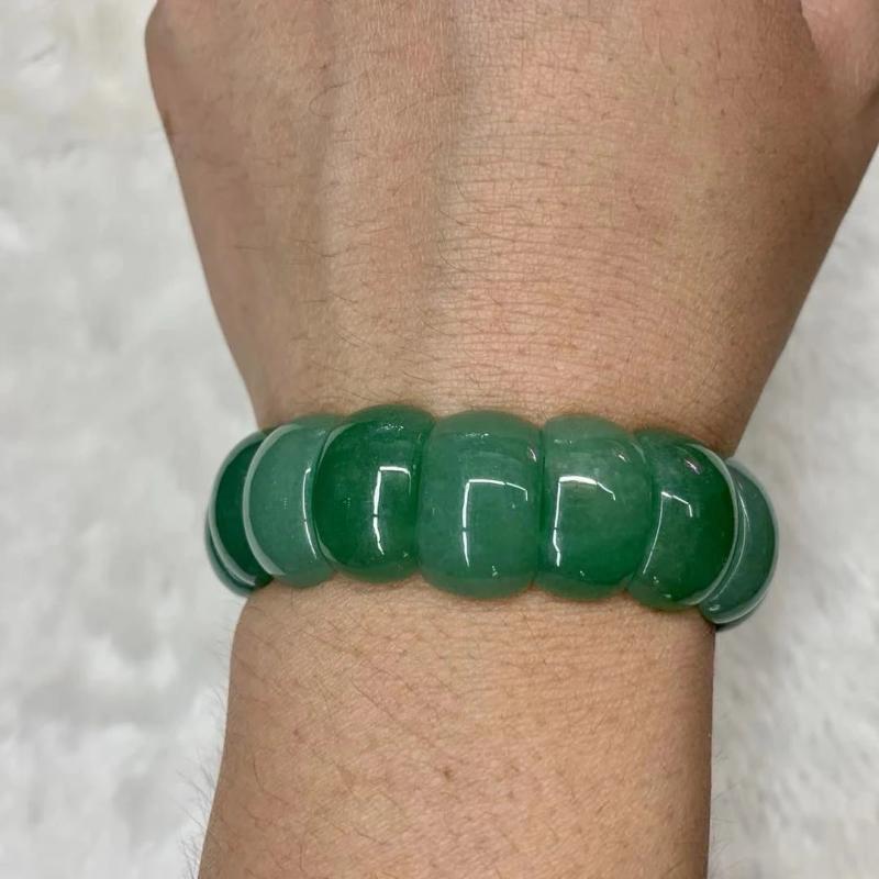 Green Aventurine Jade Stone Bracelet Natural Gemstone Bangle