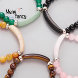 Tiger's Eye Bracelet Jade Fine Jewelry Sets Men Women Couple Wedding Souvenir
