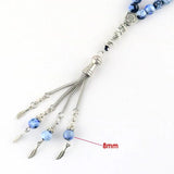 8mm Agate 33 Islamic Rosary Muslim Tasbih Allah Bracelet