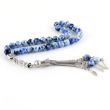 8mm Agate 33 Islamic Rosary Muslim Tasbih Allah Bracelet