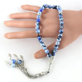 8mm Agate 33 Islamic Rosary Muslim Tasbih Allah Bracelet