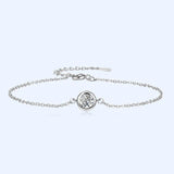 925 Silver Zircon Gemstone Bracelet Wedding Engagement Party Gift