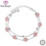 925 Silver Bracelet with Quartz Gemstone for Girl