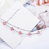 925 Silver Bracelet with Quartz Gemstone for Girl