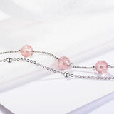 925 Silver Bracelet with Quartz Gemstone for Girl
