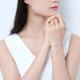 Heart Shape Zircon Gemstone Bracelet Silver 925 Jewelry for Women
