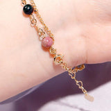 925 Silver Women Bracelet with Colorful Gemstone for Wedding Party