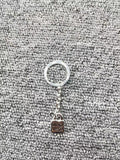 925 Silver Lock Ring Key Chain Jewelry