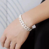 925 Silver Men's Bracelet, Couple Bracelets Set