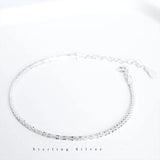 Minimalist Silver 925 Sterling Women's Bracelet