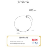 Moon Arrow 925 Sterling Silver Bracelet for Women Girl Female