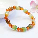 Multicolor Agate Jade Beaded Bracelets for Women Fine Jewelry