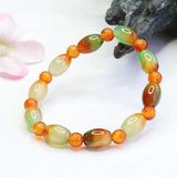 Multicolor Agate Jade Beaded Bracelets for Women Fine Jewelry