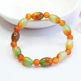 Multicolor Agate Jade Beaded Bracelets for Women Fine Jewelry