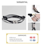 925 Sterling Silver Couple Classic Rope Bracelets Thread Line Silver Jewelry