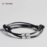 925 Sterling Silver Couple Classic Rope Bracelets Thread Line Silver Jewelry