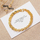 Vietnam Sand 24K Plated Phoenix Tail Bracelet Retro Charm Fine Jewelry Sets