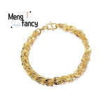 Vietnam Sand 24K Plated Phoenix Tail Bracelet Retro Charm Fine Jewelry Sets