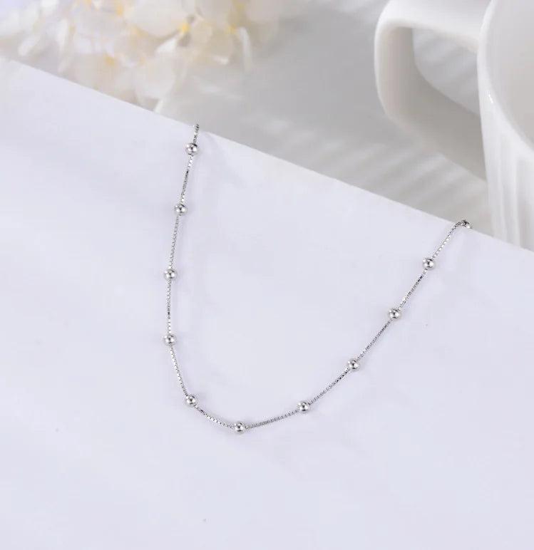 S925 Sterling Silver Beads Bracelet Artistic Jewelry for Women