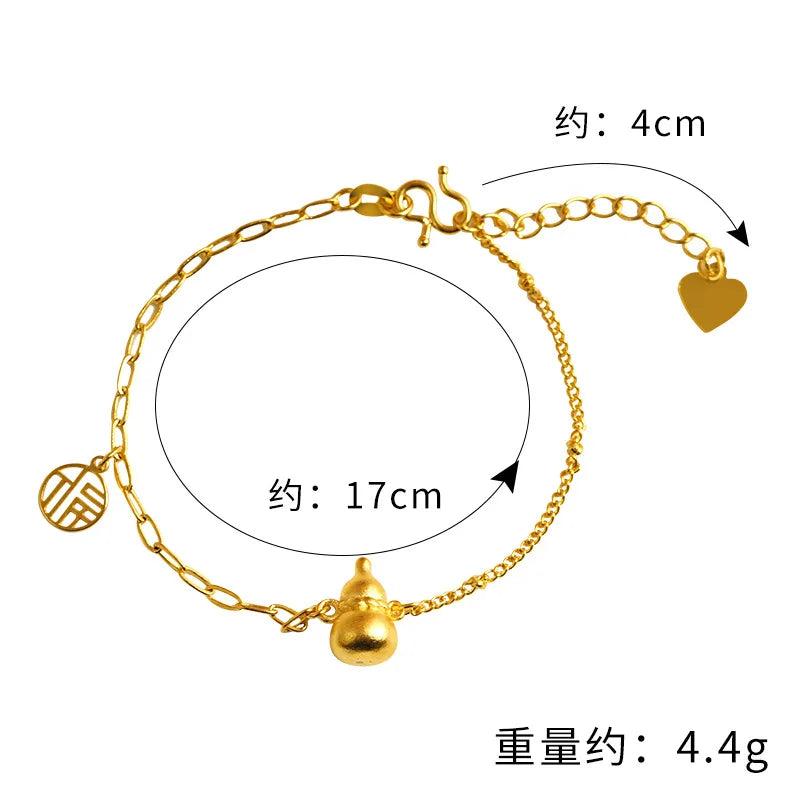 Calabash 24KT Bracelet for Women, Bride, Party, Wedding Gift