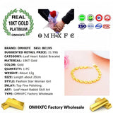 European Leaf Heart Rabbit 18KT Bracelets