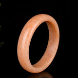 Chinese Natural Corn Yellow Hand-carved Jade Bracelet