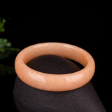 Chinese Natural Corn Yellow Hand-carved Jade Bracelet