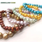 Baroque Pearl Bracelet 7-8mm Sky Yellow Brown L