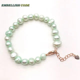 Baroque Pearl Bracelet 7-8mm Sky Yellow Brown L