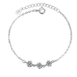 925 Silver Party Bracelet with 1ct Diamond for Women
