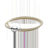 925 Silver Leather Double Wrap Bracelet Charm Boutique For Couples