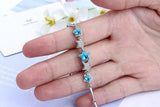 925 Sterling Silver Stackable Star Clear CZ Link Bracelet