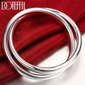 Double Ring Bangle Bracelet Wedding Jewelry
