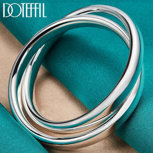Double Ring Bangle Bracelet Wedding Jewelry