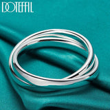 Double Ring Bangle Bracelet Wedding Jewelry