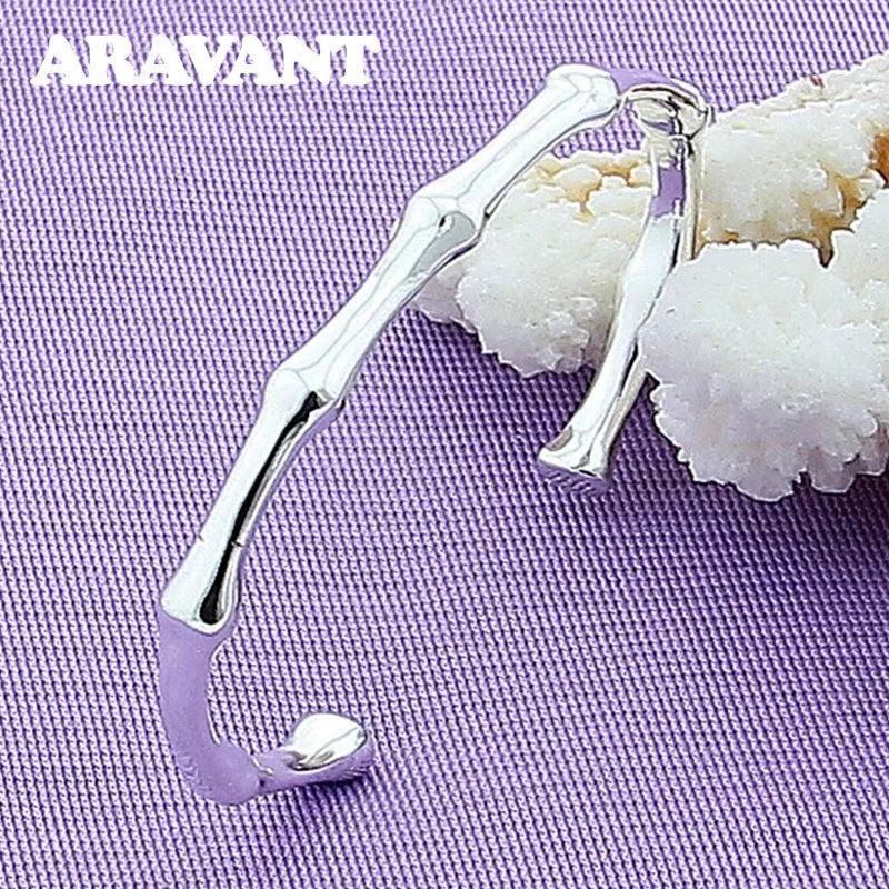 925 Silver Bamboo Bracelet for Women