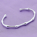 925 Silver Bamboo Bracelet for Women