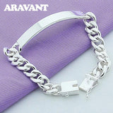 925 Silver 10MM Men's Bracelet Chains