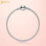 925 Silver Bracelet Moments Mesh Bracelet for Women Birthday Gift