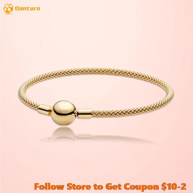 925 Silver Bracelet Moments Mesh Bracelet for Women Jewelry