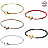 925 Silver Mesh Braided Bracelet for Charm Beads DIY