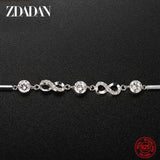 925 Silver Bow Bracelet Women's Jewelry