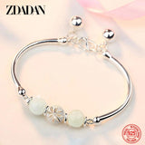 925 Silver Bead Bracelet Bangle Jewelry Accessories
